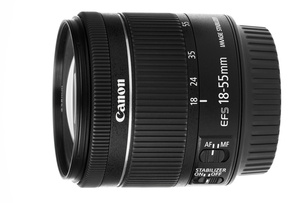Canon EF-S 18-55mm f/4-5.6 IS STM в сложенном виде