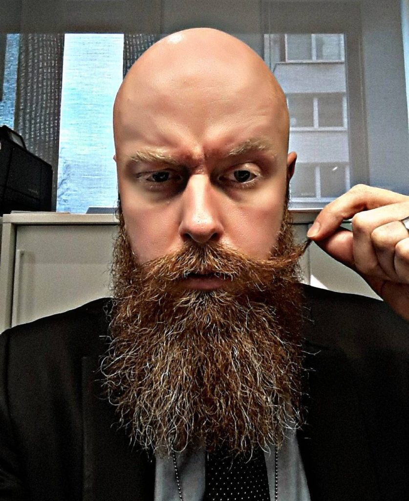 The bad-man bald and beard