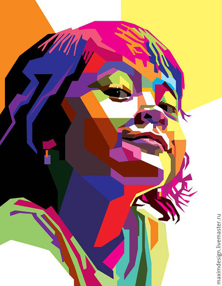 Создание геометрического векторного портрета в стиле WPAP (Wedha’s Pop Art Portrait, поп-арт портрет в стиле Wedha) в Adobe Illustrator, фото № 15