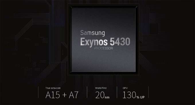 в смартфоне установлен процессор Samsung Exynos 5430 Octa 