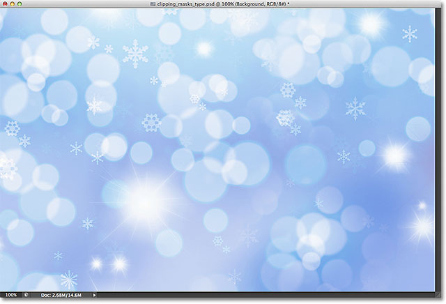 An abstract winter background. Image licensed from Shutterstock