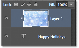 The Layers panel showing the clipping mask. 